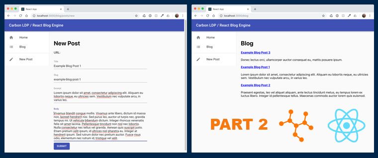 Build a blog with Carbon LDP™ and React – part 2